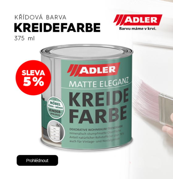 Křídová barva ADLER KREIDEFARBE - 375 ml - AS 01/4 "Míchaný odst