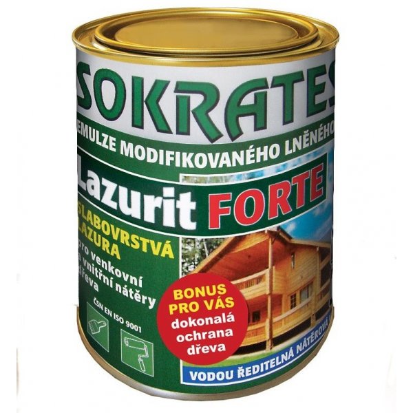 Lazurovací lak SOKRATES LAZURIT FORTE - 9 kg - čirá