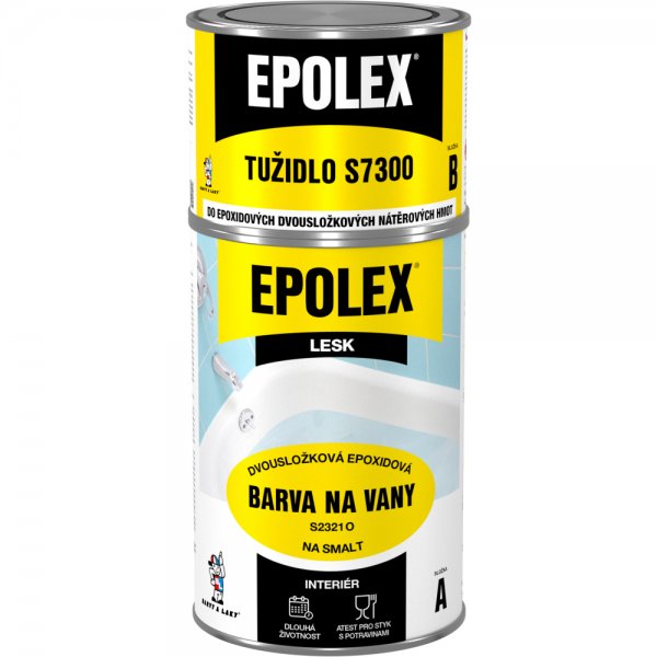 EPOLEX BARVA NA VANY S23210 s tužidlem - 0,94 kg - 1000 bílý