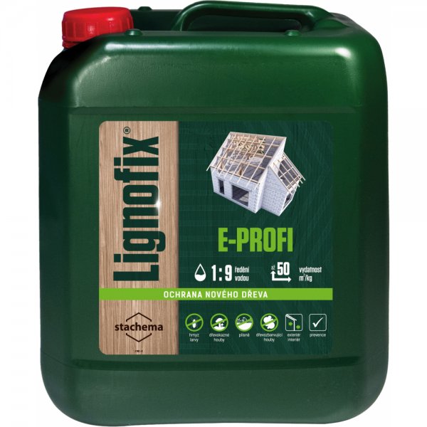 Preventivní povrchová ochrana dřeva LIGNOFIX E-PROFI - 0,5 kg - hnědý