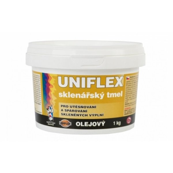 Sklenářský tmel UNIFLEX - 1 kg - béžová