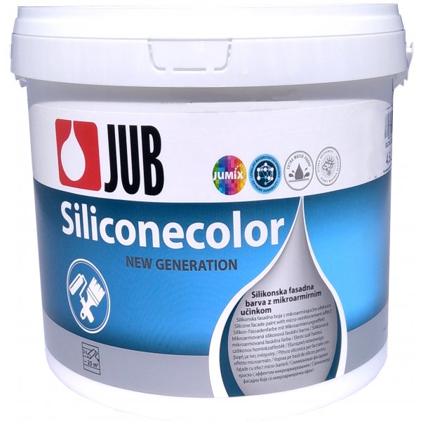 Silikonová fasádní barva JUB SILICONECOLOR - 15 L (~24,6 Kg) - bílý
