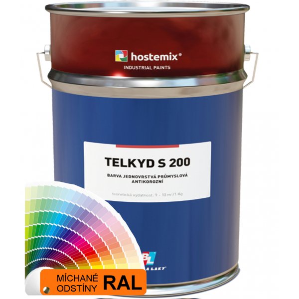 Alkydová syntetika 2v1 TELKYD S200 POLOLESK - 10 kg - RAL 6010 trávová zelená