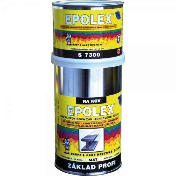 Základní epoxidová dvousložková barva EPOLEX S2300 + TUŽIDLO - 1,18 Kg - 0110 šedý