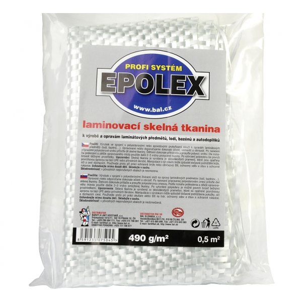 Epolex Skelná tkanina 490g/m2 - 0,5 m2