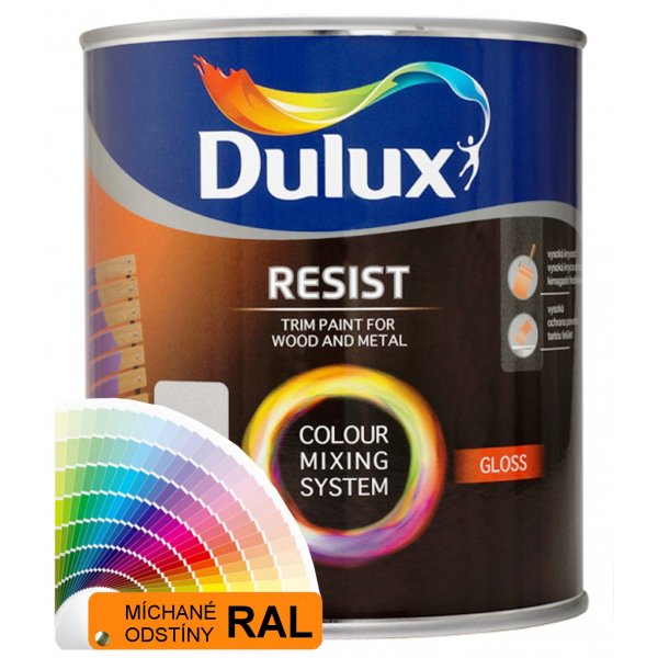 Univerzální barva DULUX RESIST GLOSS - 0,7 L  - RAL 2009 dopravní oranžová