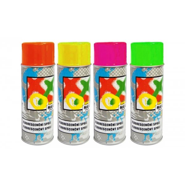 Max Color fluorescenční barva ve spreji - 400 ml - oranžová