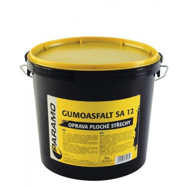 Gumoasfalt SA 12 asfaltový nátěr na opravu střech - 5 kg - černý