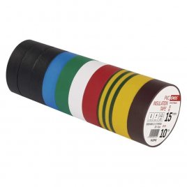 Páska PVC elektroizolační 15mm×10m sada barev
