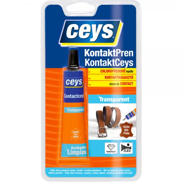 Kontaktní lepidlo transparentní Ceys Kontaktceys - 30 ml - transparentní