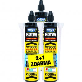 CEYS chemická kotva vinylester 2+1 (3ks)