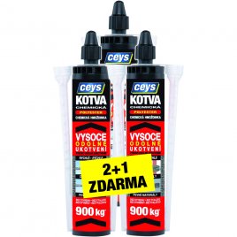 CEYS chemická kotva polyester 2+1 (3ks)