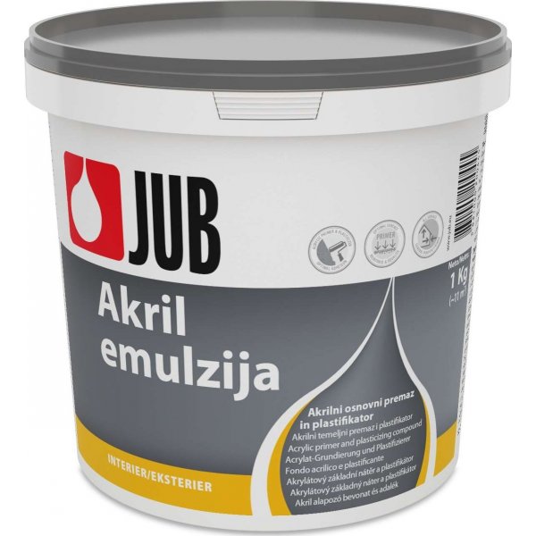 Akrylátová penetrace JUB AKRIL EMULZE - 1 kg - bezbarvý