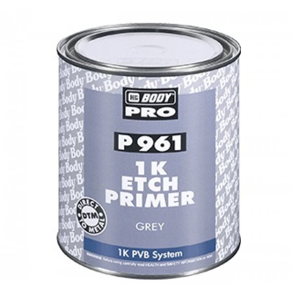 Základ na nerez, pozink, měd a hliník BODY P961 - 1 L - šedý