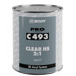 Bezbarvý matný lak BODY C493 HS