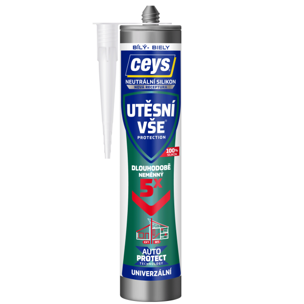Neutrální silikon bílý CEYS - 280 ml - bílý