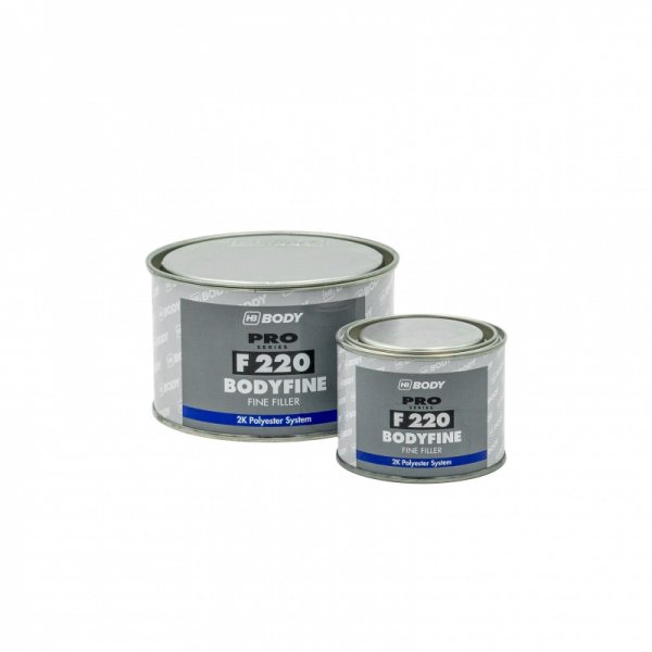 Polyesterová jemný dokončovací tmel BODYFINE F220 - 1 kg - bílý