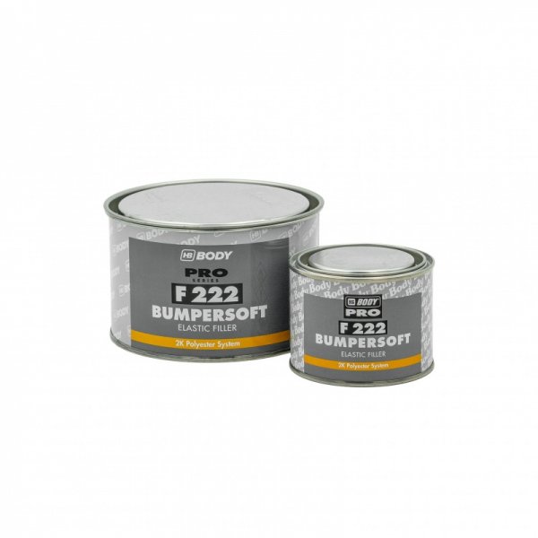 Polyesterový tmel na plasty BODY BUMPERSOFT F222 - 1 kg - černý