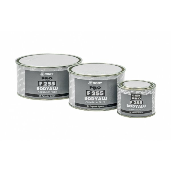 Polyesterový tmel s hliníkem BODYALU F255 - 1,8 kg - šedý