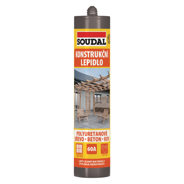 Soudal konstr. PU lepidlo 60A transparent. 310ml - 300 ml 