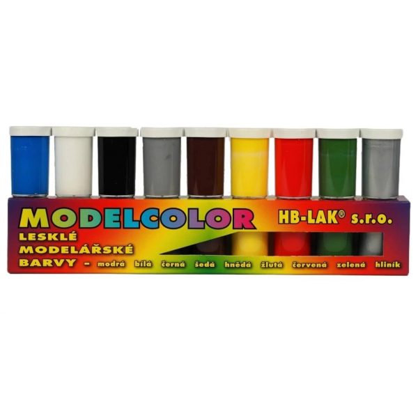Modelářské barvy Modelcolor - 9× 20 g