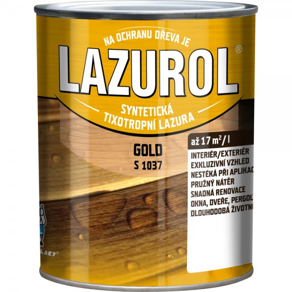 Silnovrtsvá tixotropní lazura LAZUROL GOLD S1037 - 2,5 L - T024 cedr