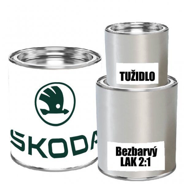 Barva pod lak 1K ŠKODA SADA barva, 2K lak + tužidlo, ředidlo - 1dl