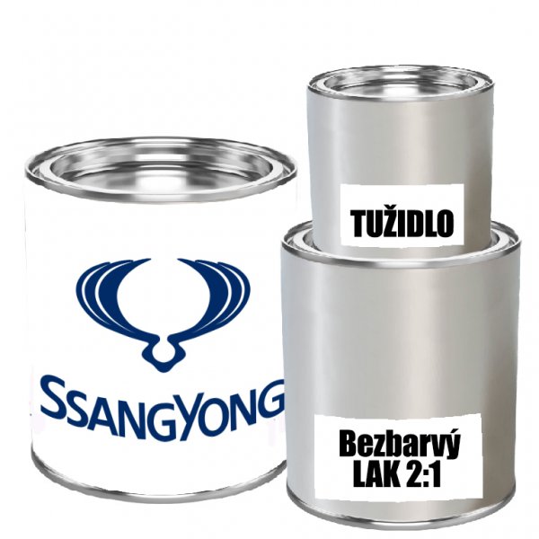 Barva pod lak 1K SSANGYONG (KGM) SADA - barva, 2K lak + tužidlo - 1 ks