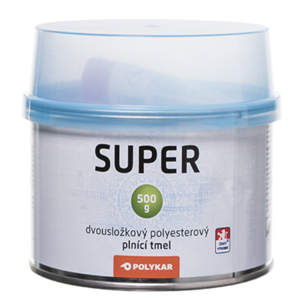 Polyesterový plnící tmel pro větší nerovnosti POLYKAR SUPER - 0,5 kg