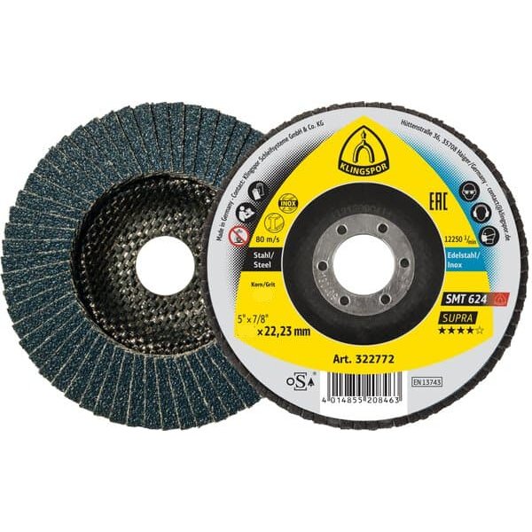 Lamelový brusný kotouč KLINGSPOR SMT 624 - ⌀ 115 mm - Zrnitost 80