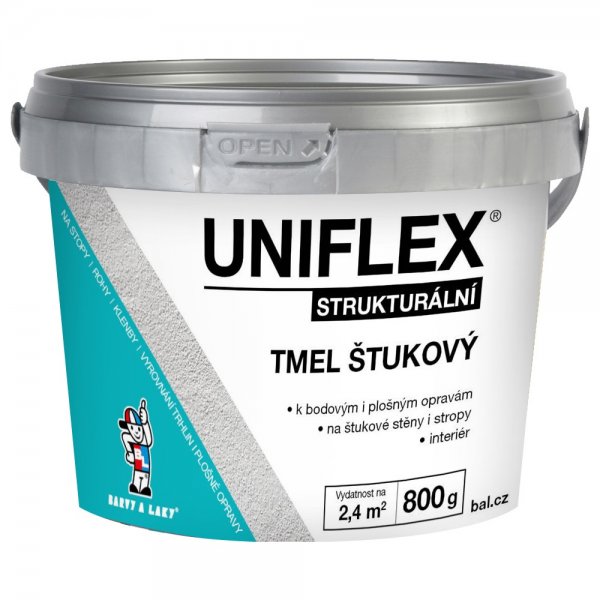 Štukový tmel UNIFLEX - 800 g - bílý